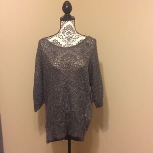 Maurices Women's Grey and Silver Blouse